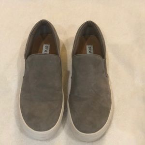 Steve Madden Gills Grey Suede slip in Sneaker